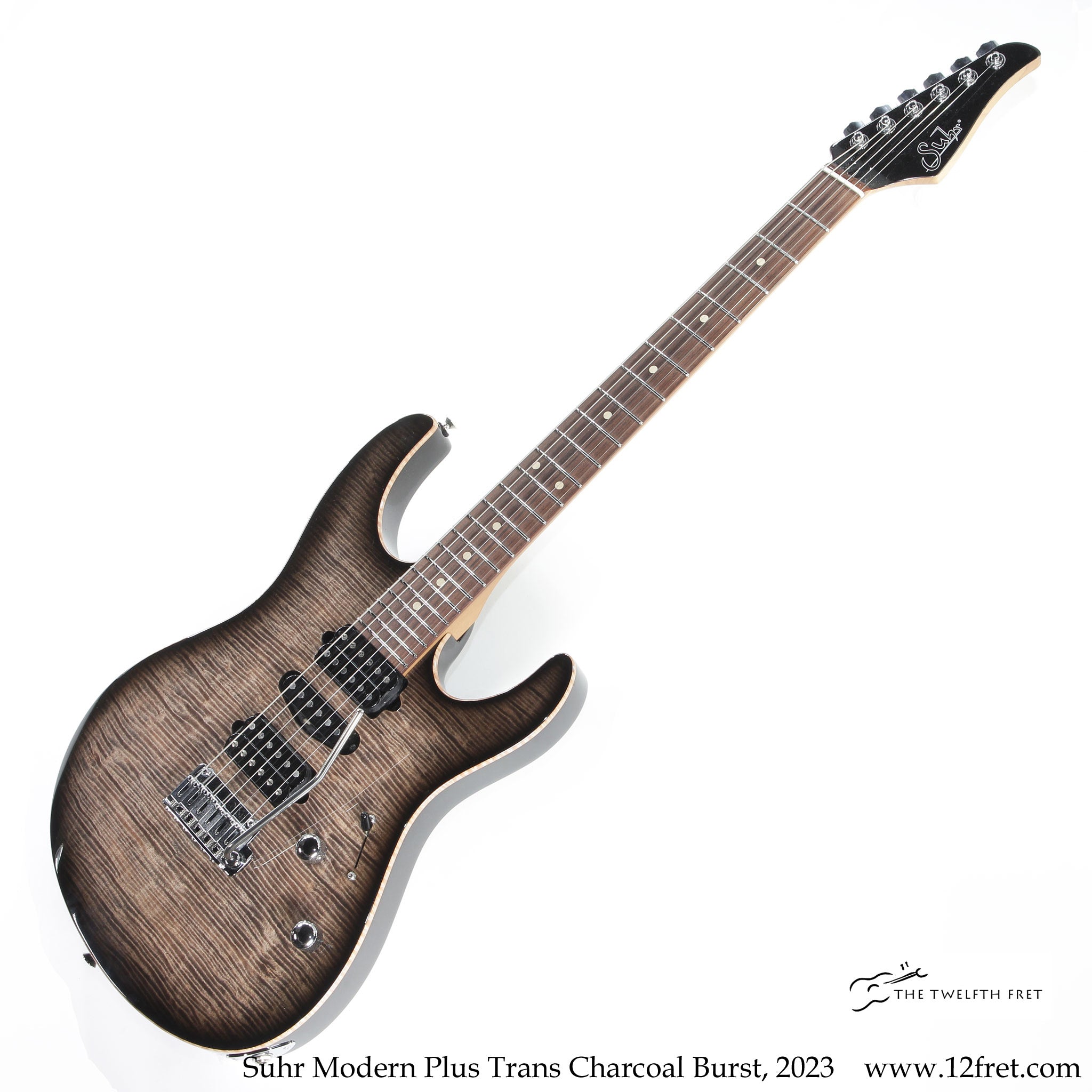 Suhr Modern Plus Trans Charcoal Burst, 2023 - The Twelfth Fret