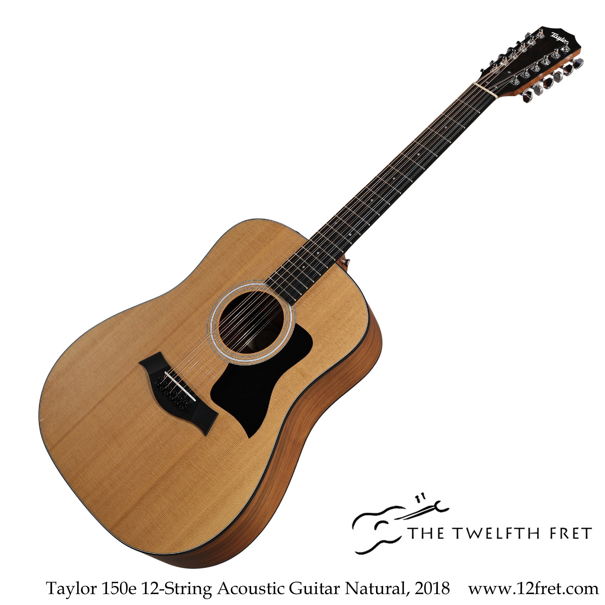 Taylor 150e 12-String Acoustic Guitar Natural, 2018 - The Twelfth Fret