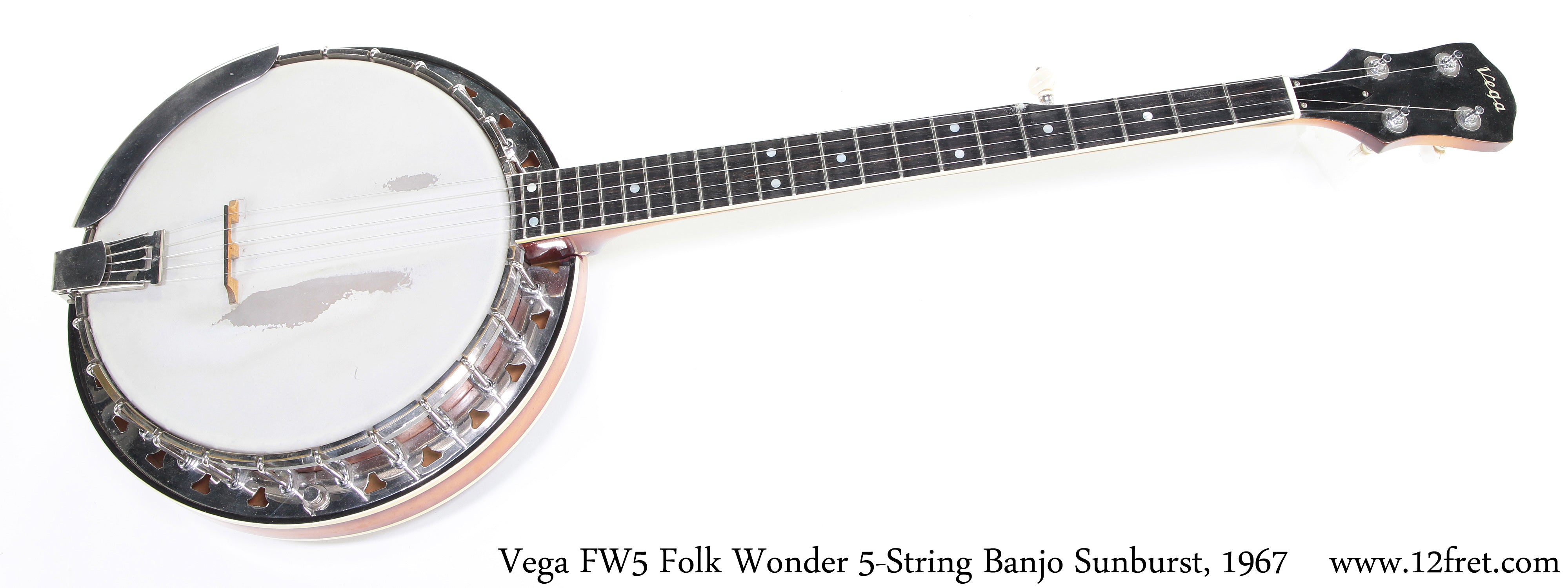 Vega FW5 Folk Wonder 5-String Banjo Sunburst, 1967 - The Twelfth Fret