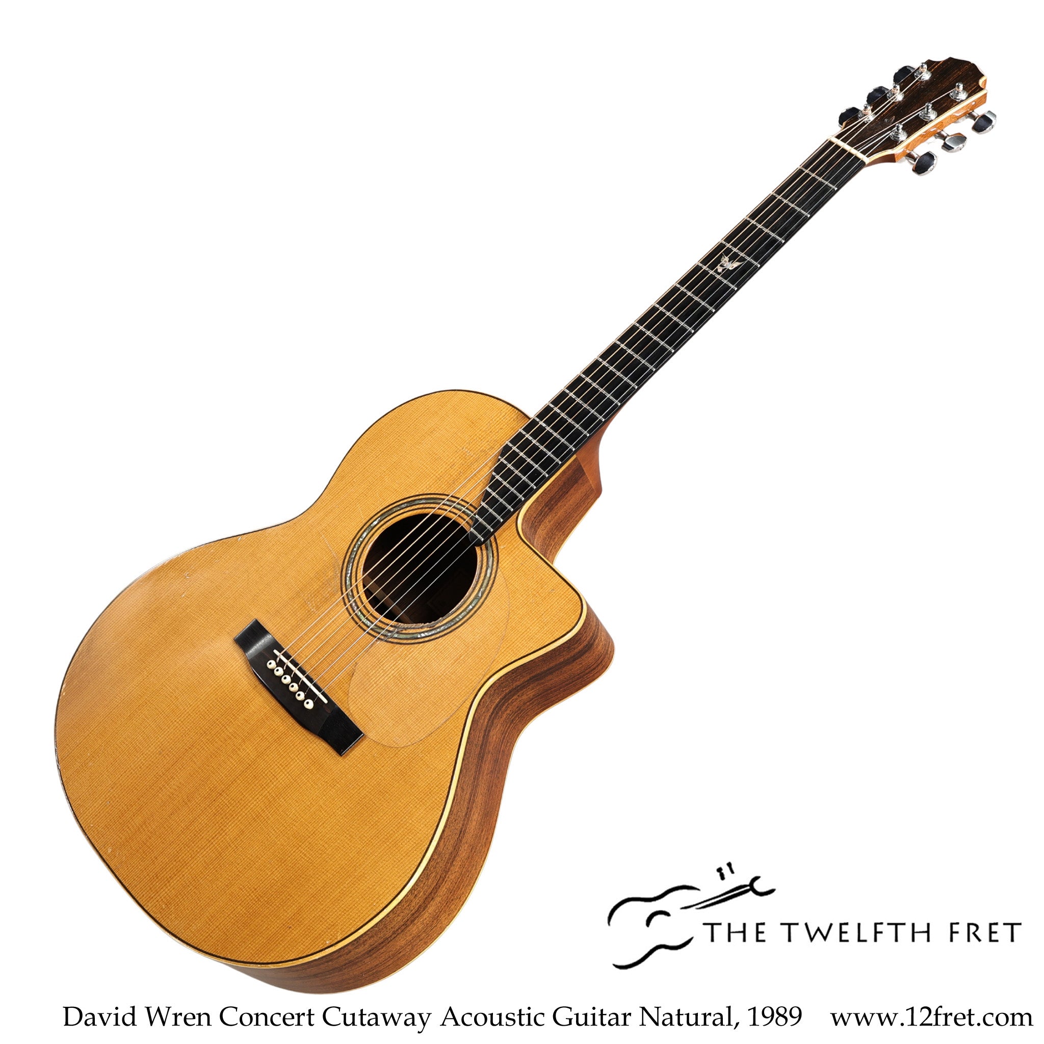 David Wren Concert Cutaway Acoustic Guitar Natural, 1989 - The Twelfth Fret