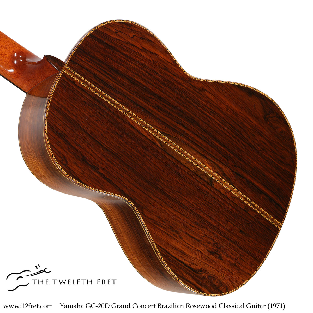 Yamaha GC-20D Grand Concert Brazilian Rosewood Classical Guitar (1971) - The Twelfth Fret