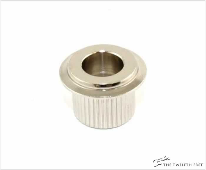 Allparts Adapter Bushings - 3/8in Outer Diameter and 1/4in Inner Diameter (NICKEL) - The Twelfth Fret