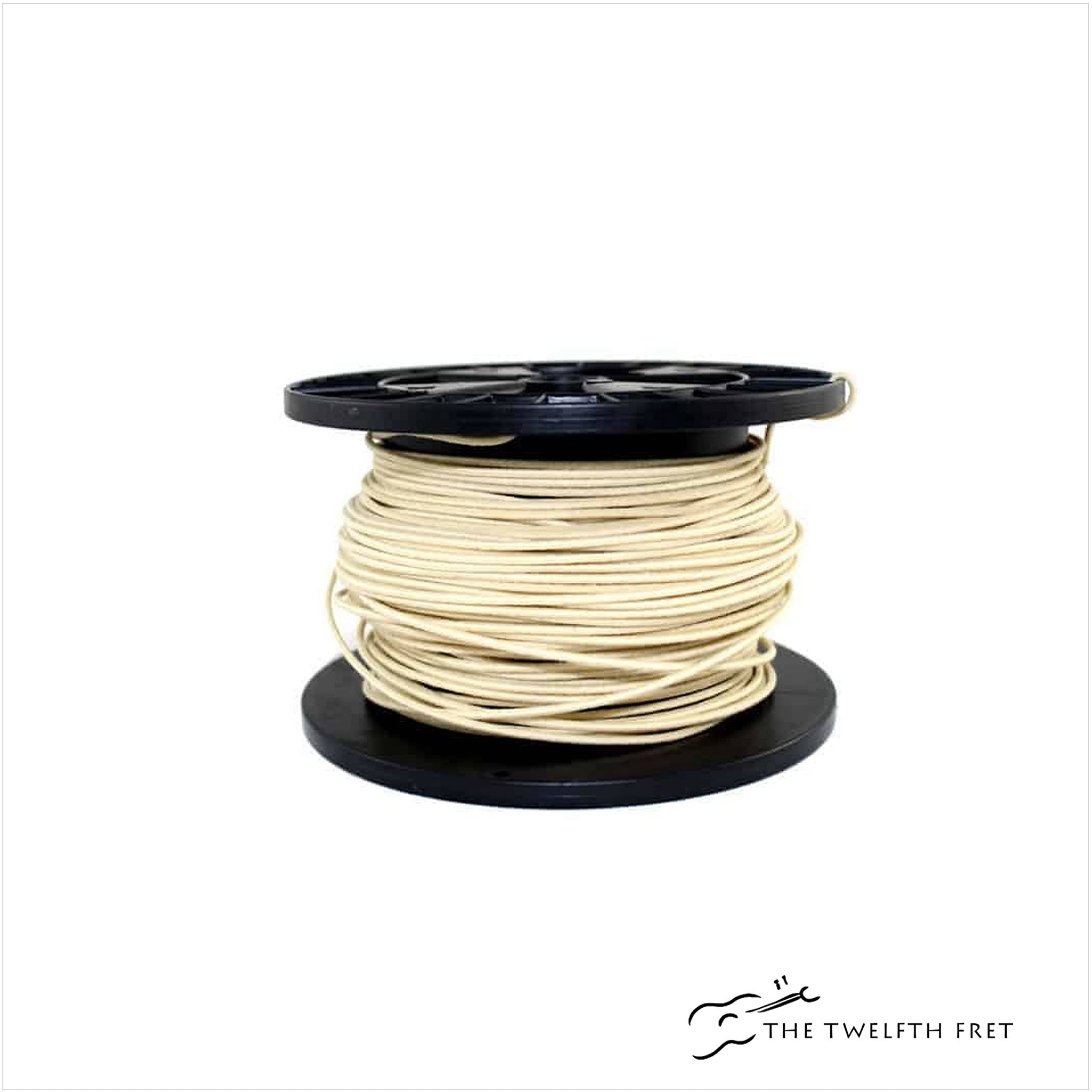 Allparts Bulk Roll of Vintage Cloth Wire (WHITE) - The Twelfth Fret