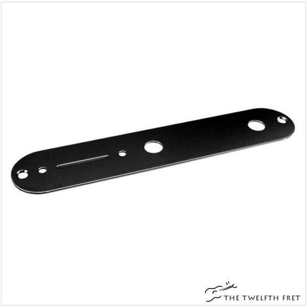 Allparts Control Plate for Telecaster (BLACK) - The Twelfth Fret