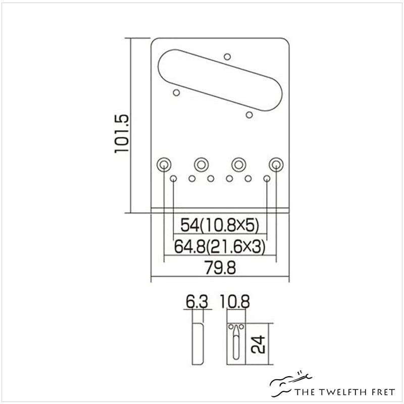 Allparts Gotoh 6 saddle Bridge for Telecaster - The Twelfth Fret