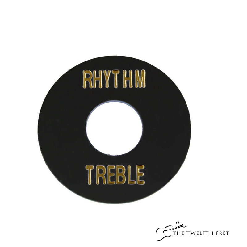 Allparts Rhythm Treble Switch Ring (BLACK) - The Twelfth Fret