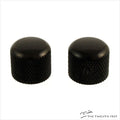Allparts Short Dome Knobs (BLACK) - The Twelfth Fret