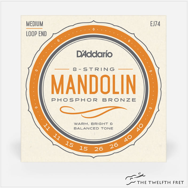 D'Addario Phosphor Bronze Mandolin Strings  (EJ74) - The Twelfth Fret