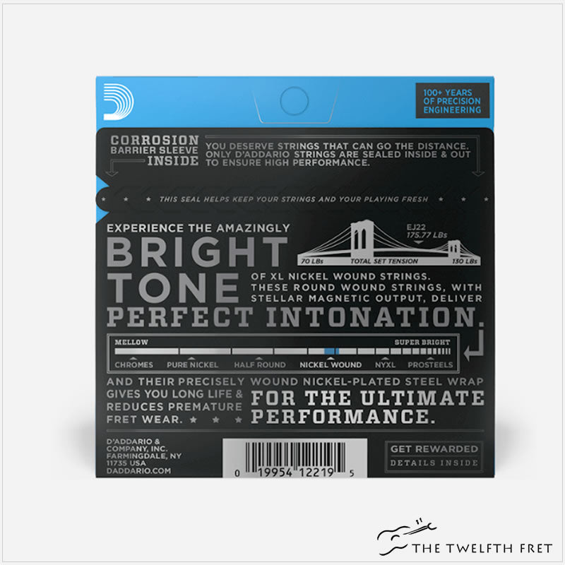 D'Addario XL EJ22 JAZZ MEDIUM - The Twelfth Fret