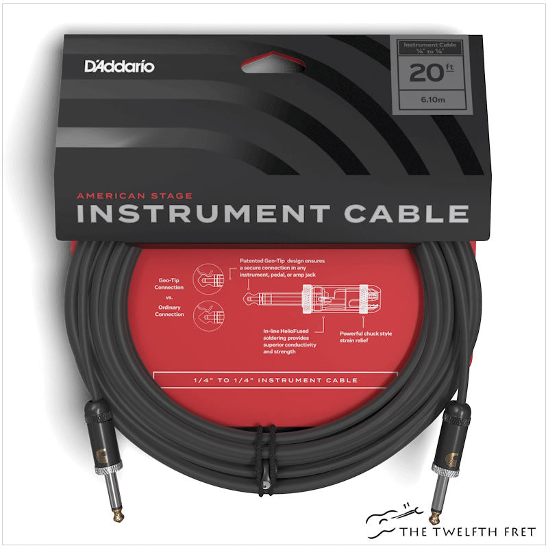 D'Addario American Stage Instrument Cables - The Twelfth Fret