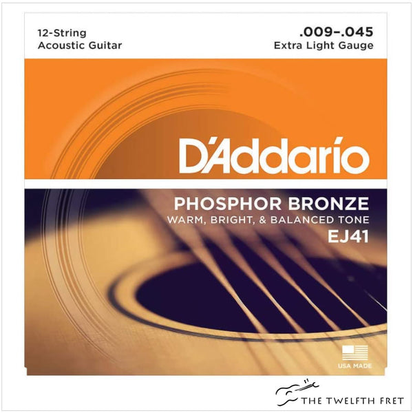 D'Addario EJ41 Phosphor Bronze Extra Light 12-String Acoustic Strings - The Twelfth Fret