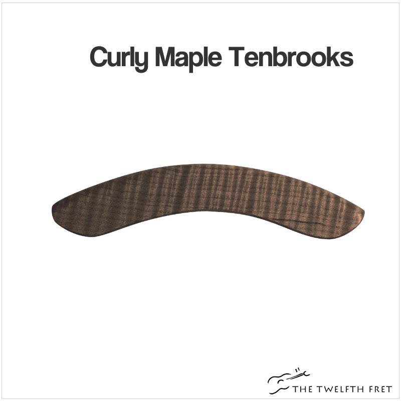 Deering Wooden Banjo Armrest - CURLY MAPLE TENBROOKS - The Twelfth Fret
