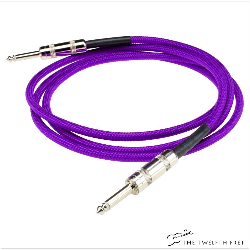 DiMarzio Guitar and Instrument Cables (PURPLE) - Straight to Straight Pictured - The Twelfth Fret