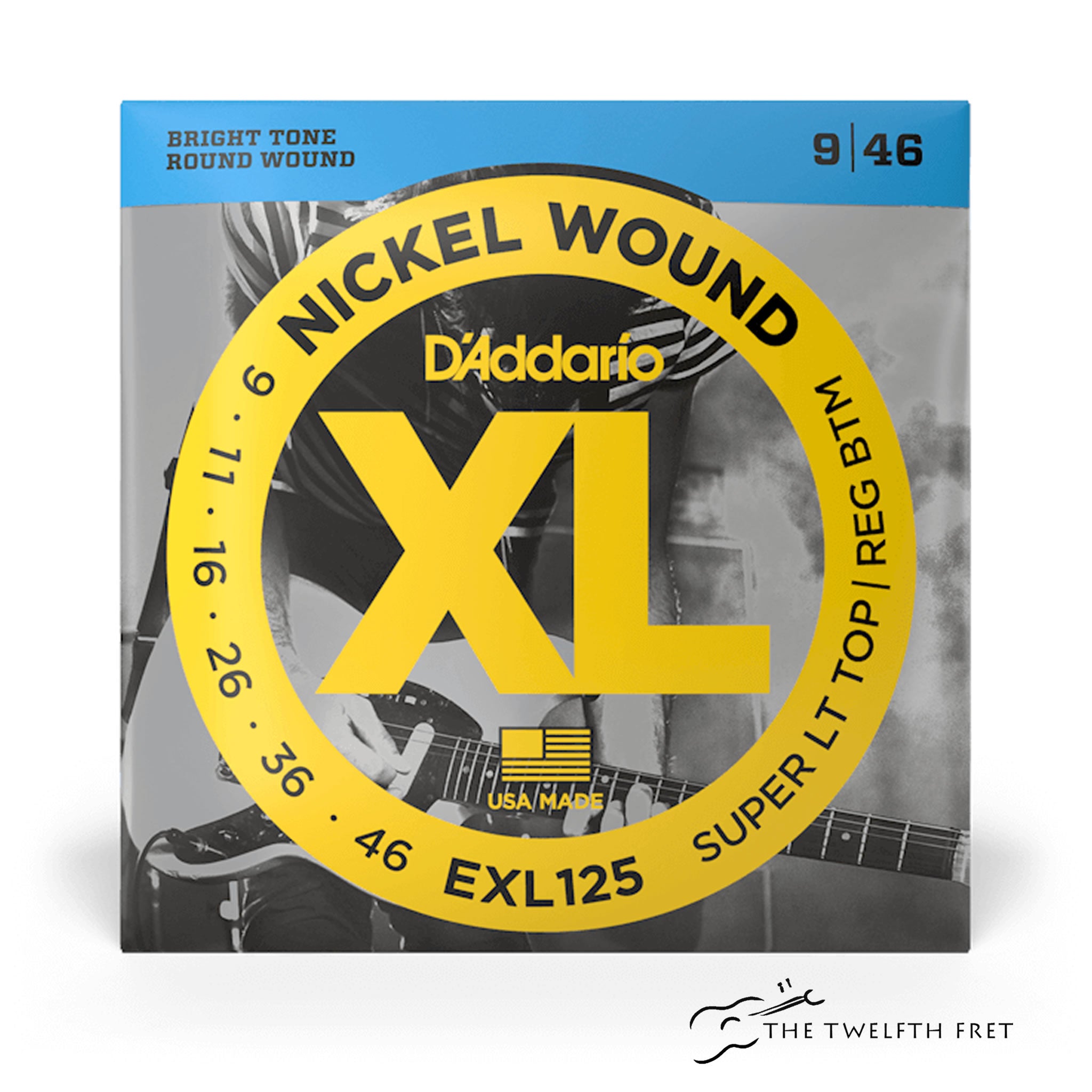 D'Addario EXL125•09-46•Super Light Top/Regular Bottom- The Twelfth Fret