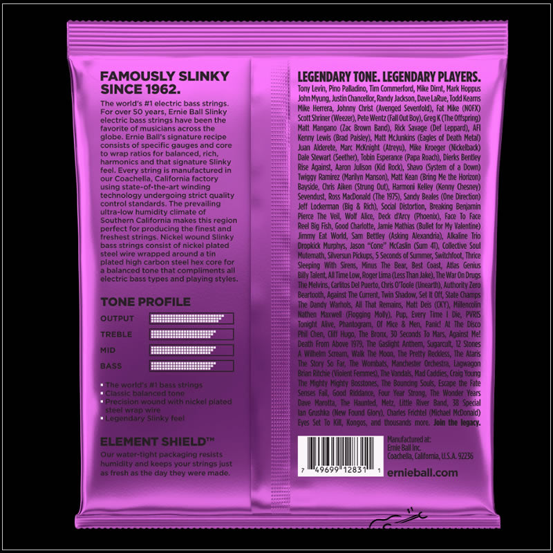 Ernie Ball Power Slinky Nickel Wound Electric Bass Strings - The Twelfth Fret