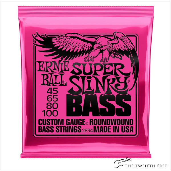 Ernie Ball Super Slinky NIckel Wound Electric Bass Strings (45-100) - The Twelfth Fret