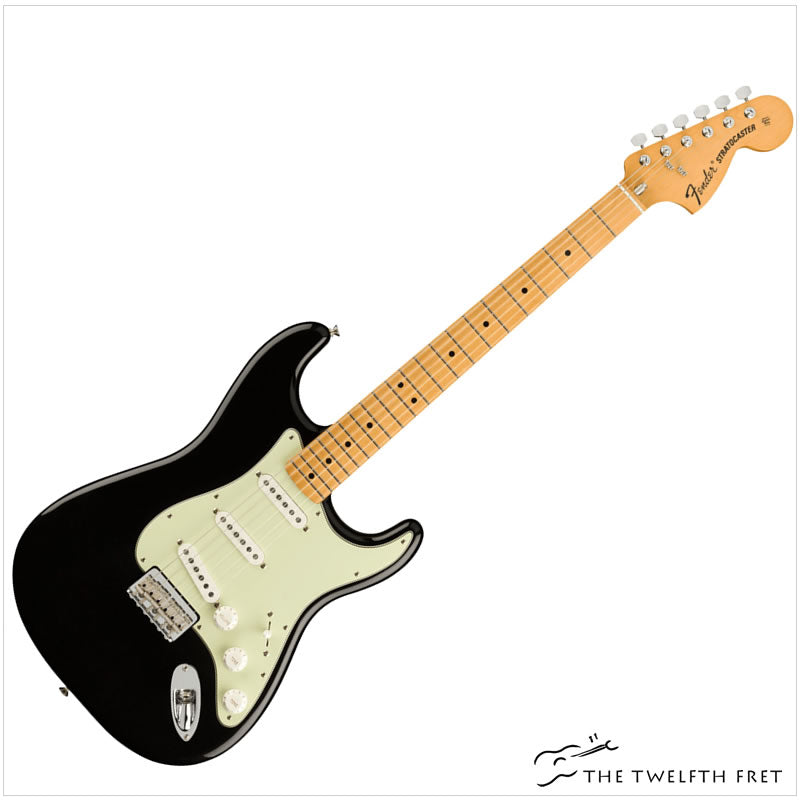 Fender Vintera Series Electric Guitars - '70s STRATOCASTER (BLACK) - The Twelfth Fret