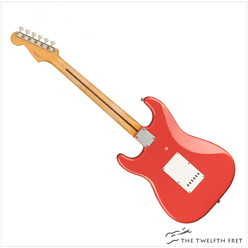 Fender Vintera Series Electric Guitars - ROAD WORN '50s STRATOCASTER (FIESTA RED) - The Twelfth Fret