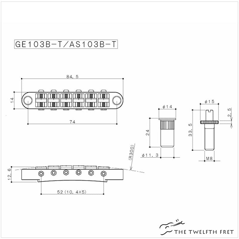 Gotoh Tune-O-Matic Bridge - The Twelfth Fret