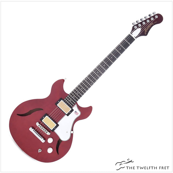 Harmony Comet Trans Red Semi-Hollowbody - The Twelfth Fret
