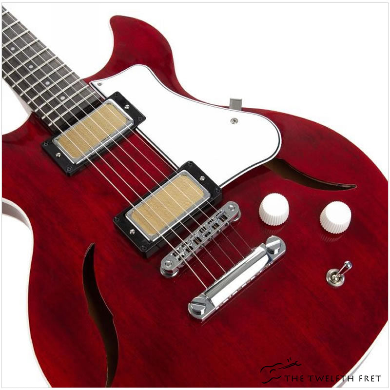 Harmony Comet Trans Red Semi-Hollowbody - The Twelfth Fret