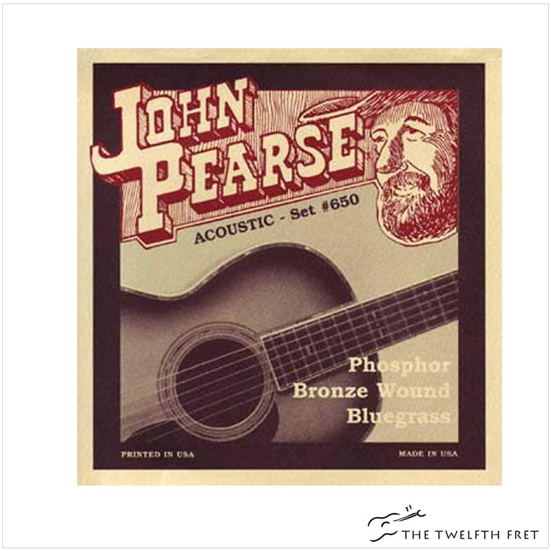 John Pearse Acoustic Guitar Strings (650) Bluegrass - Shop The Twelfth Fret