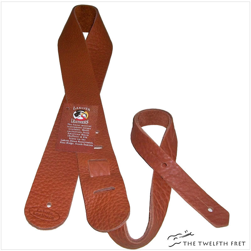 Lakota Leathers Guitar Strap 2 inch The Twelfth Fret