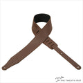 Levy's Garment Leather Guitar Strap (BROWN) - The Twelfth Fret