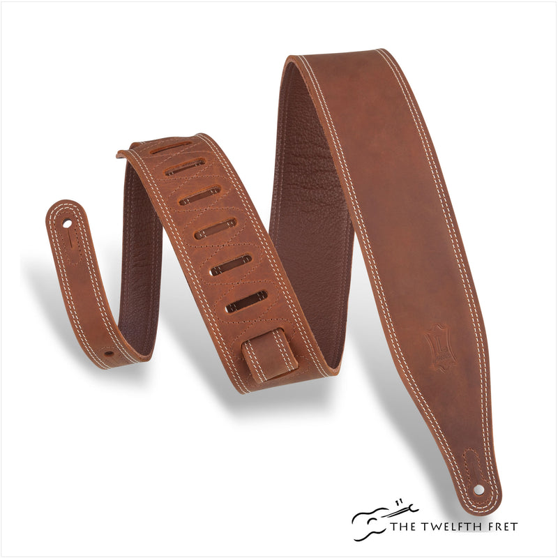 Levy's Butter Double Stitch Guitar Strap - The Twelfth Fret