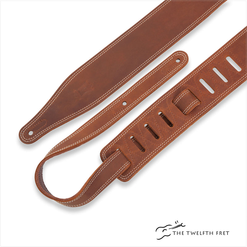 Levy's Butter Double Stitch Guitar Strap - The Twelfth Fret