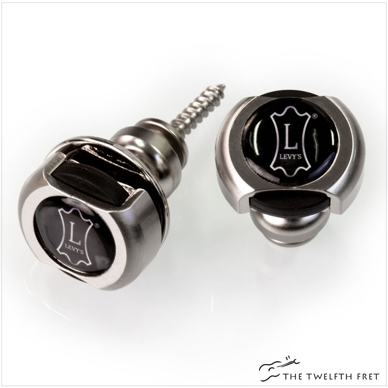 Levy's Lockable Guitar Strap Buttons (Nickel)- The Twelfth Fret