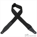 Levy's Rayon Guitar Straps (BLACK) - The Twelfth Fret