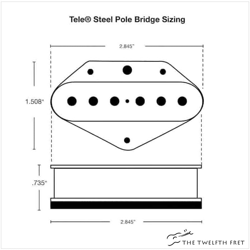 Lindy Fralin Steel Pole 43 Telecaster Pickup Set