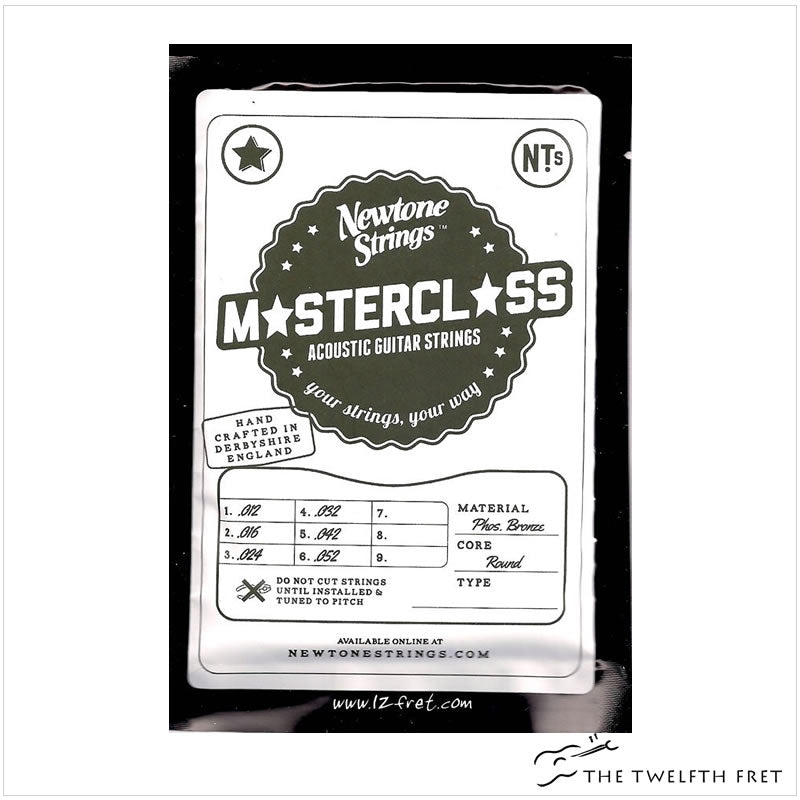 Newtone Master Class Acoustic Guitar Strings - MCL-ML-12-52-ss - The Twelfth Fret