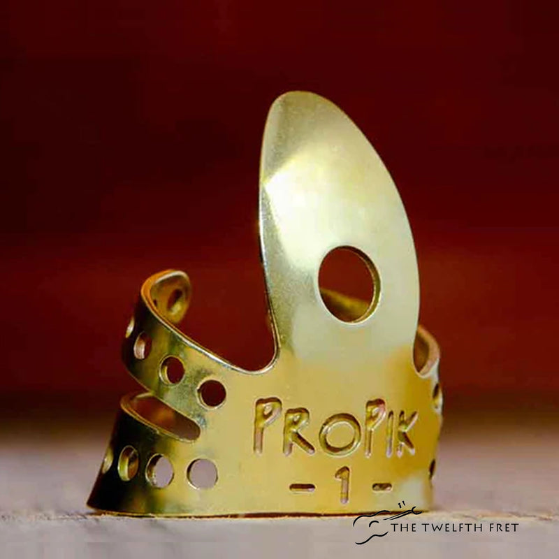 ProPik Extra Comfortable Split Wrap Finger Pick  (Brass) - The Twelfth Fret