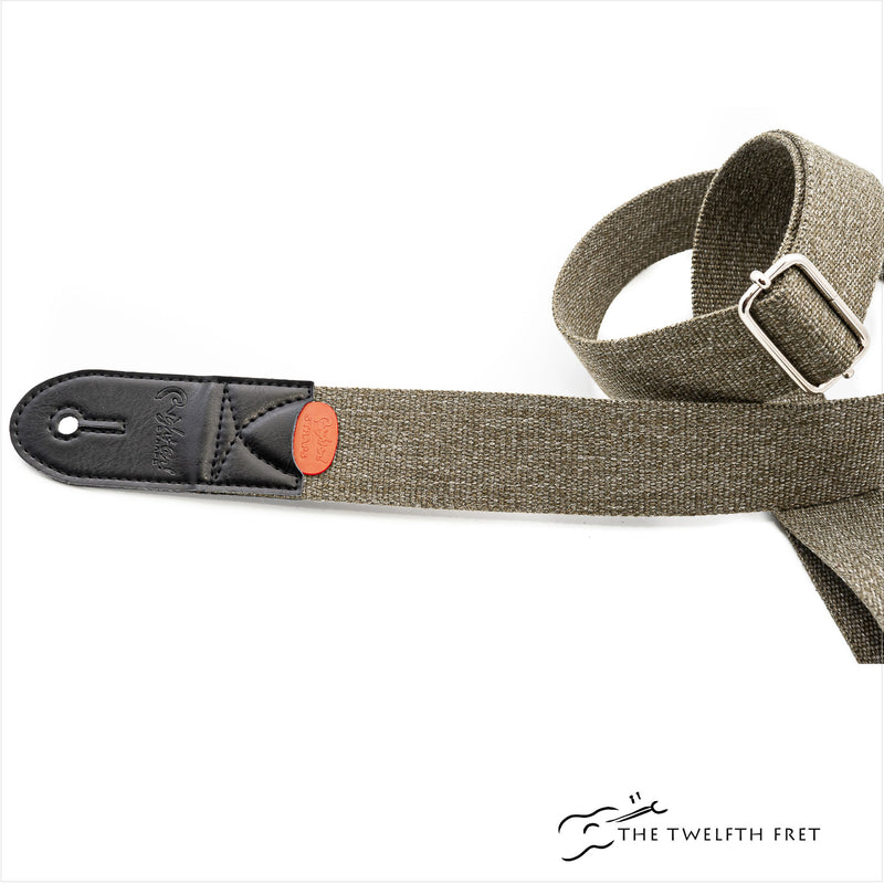 RightOn Jeans Army Green Guitar and Bass Strap - The Twelfth Fret