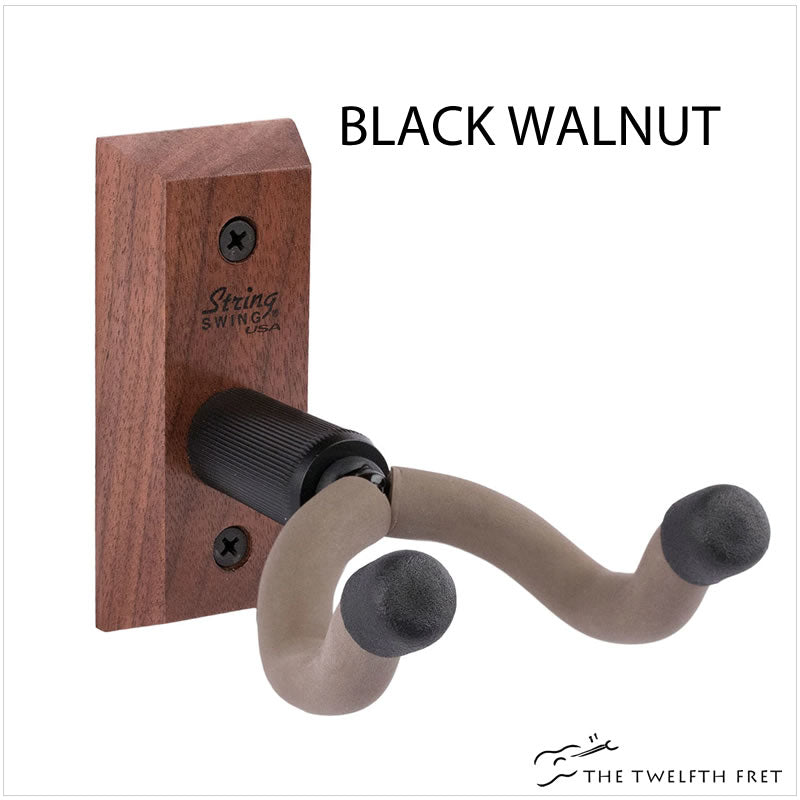 String Swing Instrument Wall Mount Hanger  (Black Walnut)- Shop The Twelfth Fret