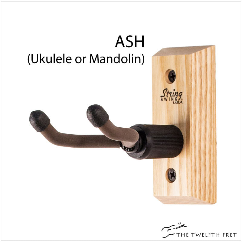 String Swing Instrument Wall Mount Hanger  Mandolin and Ukulele (ASH)- Shop The Twelfth Fret