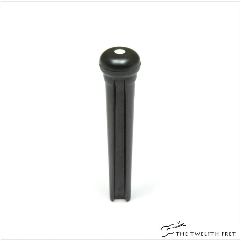 TUSQ Traditional Bridge Pins (Black w/White Inlay) - Shop The Twelfth Fret