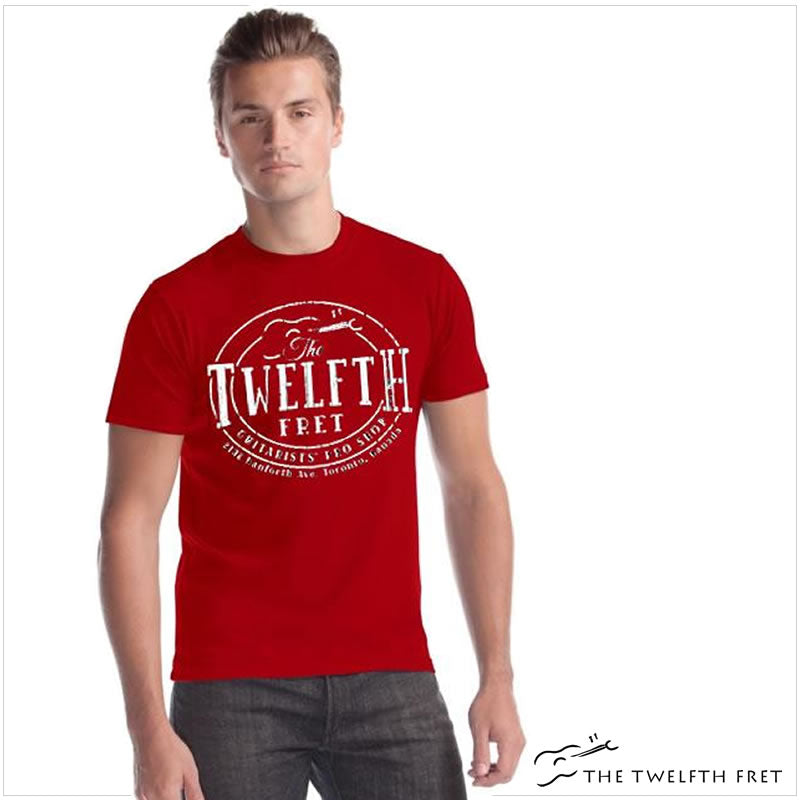 The Twelfth Fret Crest T-Shirt RED - The Twelfth Fret