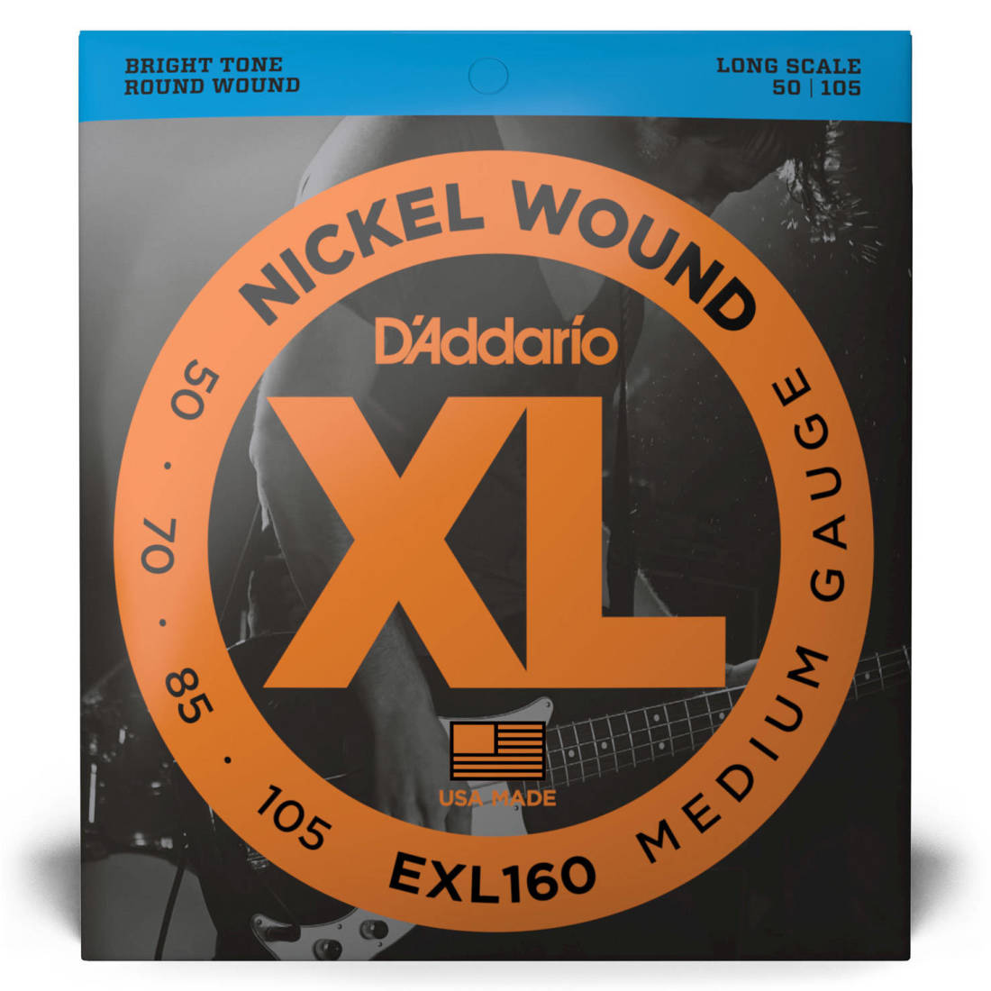 D'Addario XL Nickel Electric Bass Guitar Strings