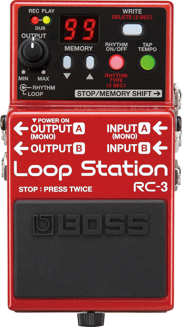 BOSS RC-3 Loop Station Compact Phrase/Looper Recorder Pedal